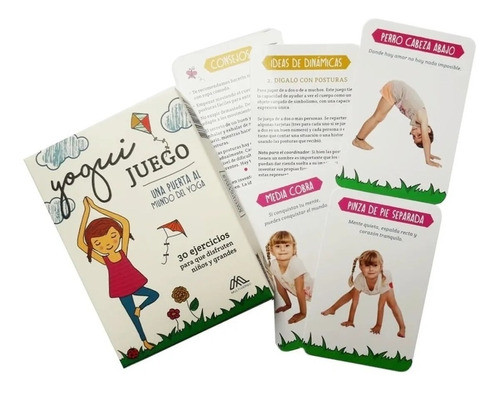 Juego De Yoga Niños Adultos 30 Ejercicios Yogui Cartas 0