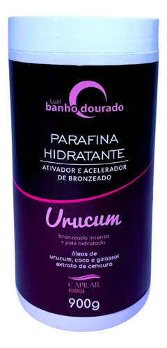 Parafina Hidratante Urucum Capilar Essência Show Bronze 900g 1