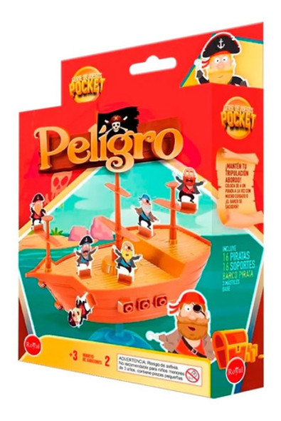 Juego En Caja De Mesa Peligro Barco Pirata Royal Febo 0