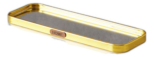 Bandeja Espejo & Aluminio Gold Rect 0