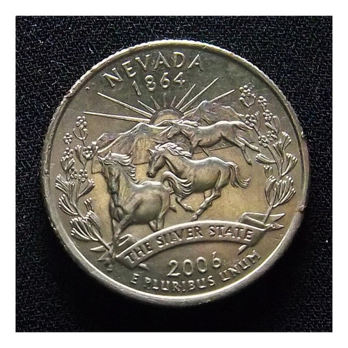 Estados Unidos 25 Cents 2006 P Exc Km  382 Nevada 0