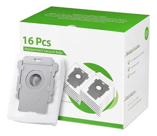 16 Bolsas De Aspiradora Para Irobot Roomba I / S / J Series 0