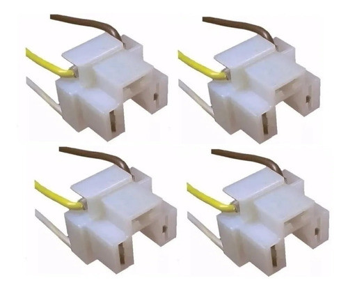 4 Conector Chicote Soquete Fio Plug Lâmpada Do Farol H4 H5 0