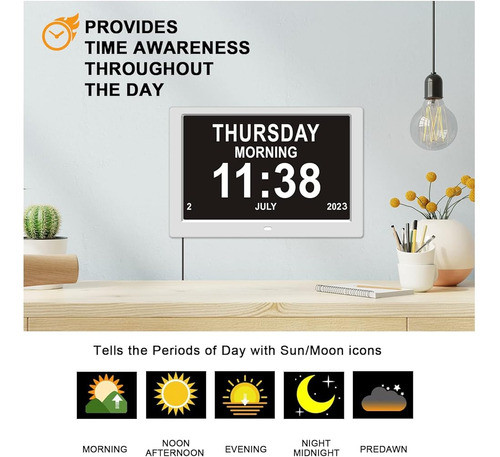 Youyu Reloj Despertador Digital Reloj De Pared Demencia Relo 0