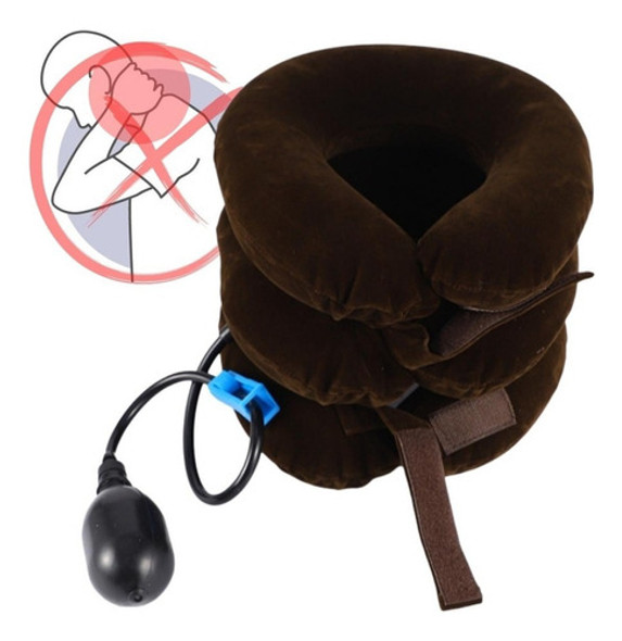 Colar Tração Cervical Almofada Inflável Portátil Massagem 1