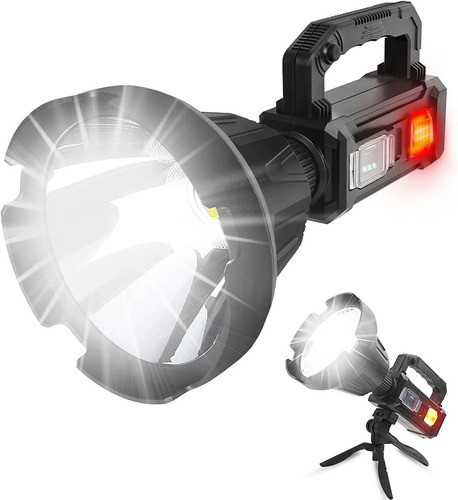 Linterna Led Recargable Usb 100000 Lumenes Con Tripode 0