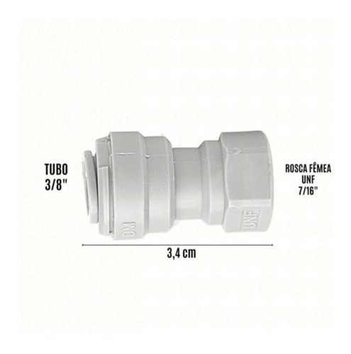 Kit 05 Un - Dmfit - Rosca Fêmea -tubo 3/8 X Npt 1/4 Afa 0604 1