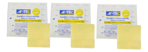 3 Unid Curativo Hidrocoloide C/espuma M-tec 10x10 Missner 0