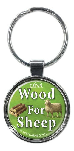 Llavero Catan Wood For Sheep Deco Juego Mesa Madera Por Ovej 0
