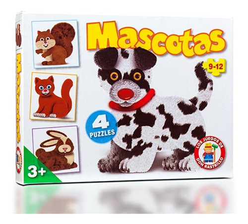 Puzzle Niñ@s Mascotas Incluye 4 Puzzles Ruibal Original Mpuy 0