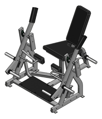 Plano Para Fabricar Maq De Gym. Sillon De Cuadriceps Hammer 0