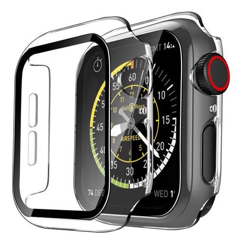 Funda Para Apple Watch Se 6 5 4 44mm Clear Pack 2 0