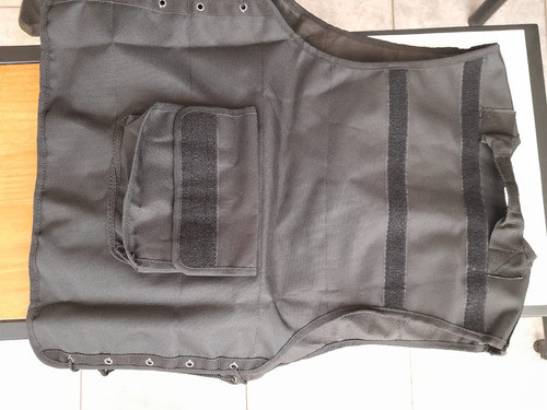 Chaleco De Transporte Tactico Negro, Derecho, Ajustable 1