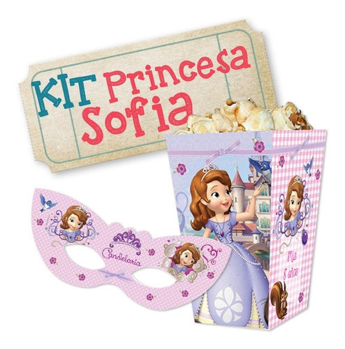 Kit Imprimible Princesa Sofía - Fiesta - Candy Bar 2x1 0