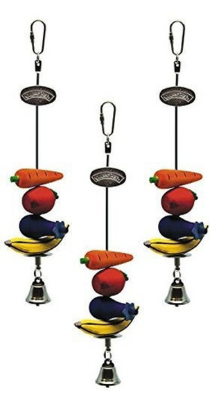 Paquete De 3 Kaytee Small Animal Kabob Chew Dispenser Jaula 0