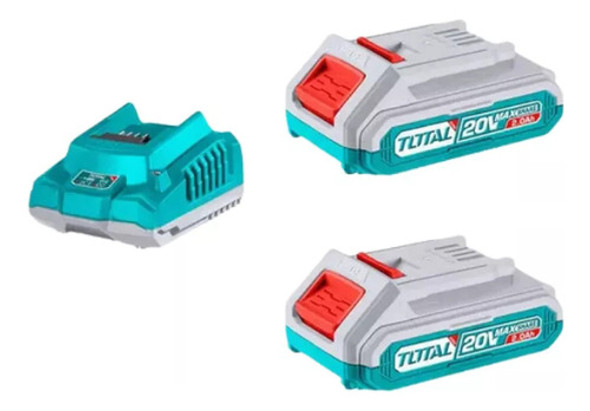 Cargador De Bateria + Bateria 2 Ah 20v Total Combo 0