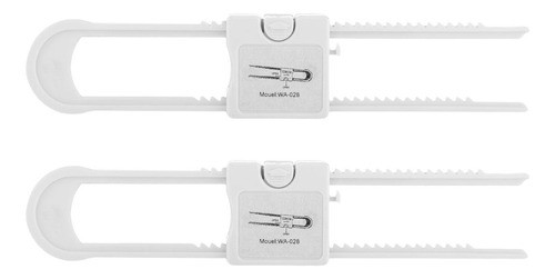 Kit C/ 4 Trava Segurança Infantil Armário Bebê Puxador Longo 1