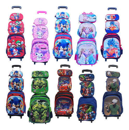 Kit 3d Skye - Mochila, Lunchera Y Cartuchera 1