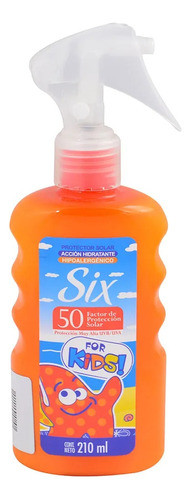 Protector Solar Para Niños Fps 50 Hipoalergénico Six Kids 1