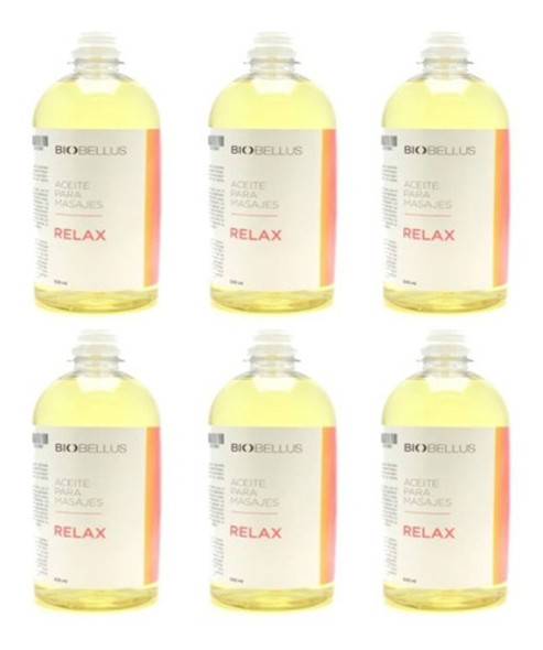 6 Aceites Para Masajes - Relax - Biobellus 500ml 0