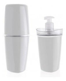 Dispensador De Jabor Y Vaso Para Cepillo De Dientes Ou 0