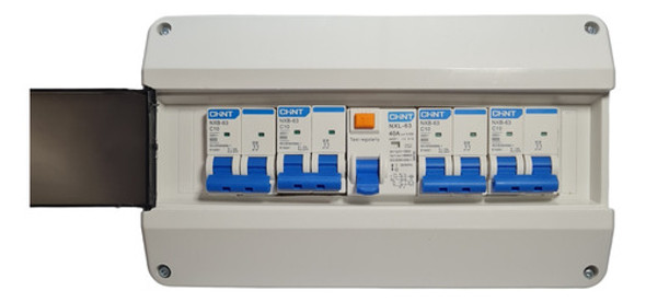 Kit 4 Térmicas 10amp + 1 Disyuntor 40amp + Caja 12 Modulo 0