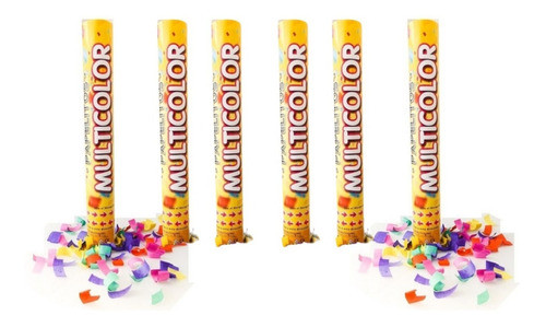Cañon Lanza Papel Multicolor X6 Unidades 0