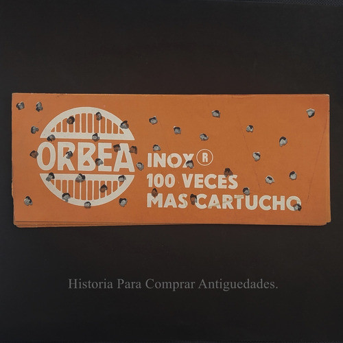 Folleto Publicitario Cartuchería Orbea Desplegable 1