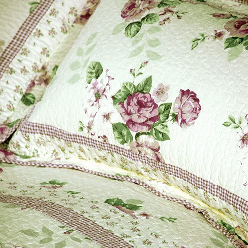 Blancho Bedding [classical Rose] 3-pieces Floral Printed-qui 1