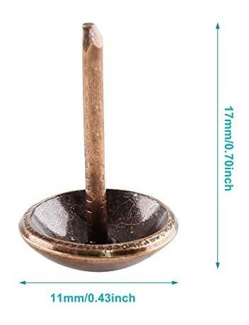 Tachuelas De Tapiceria 11x17mm Cobre X 200u. 1