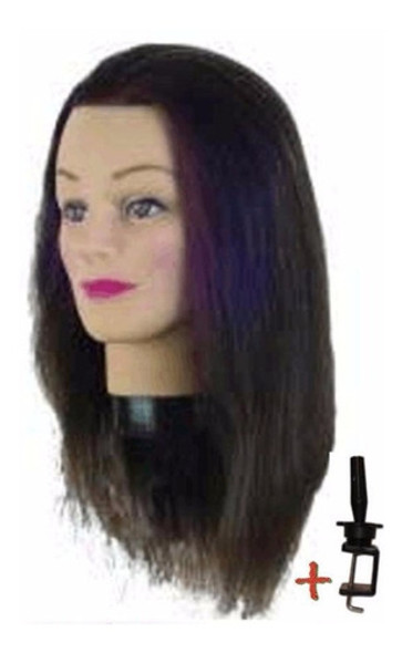 Cabeza De Practica * Maniqui De Pelo Sintetico Larga S/l 1
