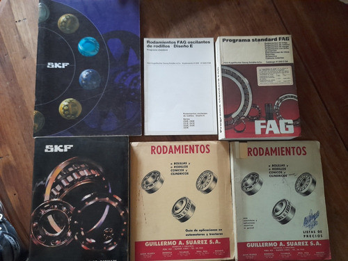 Catálogos Rodamientos Skf Y Fag 6 Ejemplares Excelentes E9 0