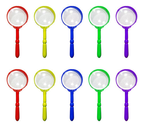 10 Lupas Lupitas Fluo Souvenir Cumple Juguete Para Piñata 0