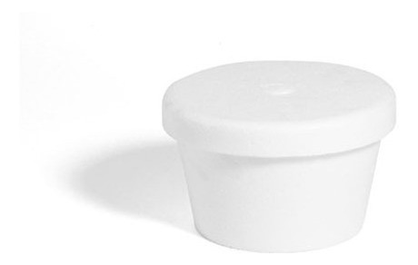 Pote Envase Espuma Conico Helado 1.5lt 19x13cm 90un 0