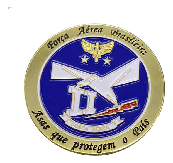 Challenge Coin Fae 2 Moeda Segunda Força Aérea Medalha 1