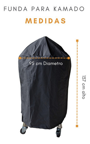 Funda Cubre Kamado Xx Large - 95cm Diametro 100% Impermeable 1