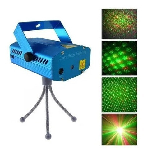 Set 5 Piezas Laser Led + Focos Giratorios + Adaptadores 1