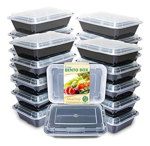 Envases De Comida De Enther 20 En Paquete Solo Compartimento 0