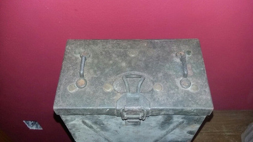 Caja De Municiones Militar Antigua Rifle Escopeta Puñal 1