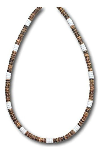 Native Treasure Collar De Surfista De Concha Heishe Puka Con 0