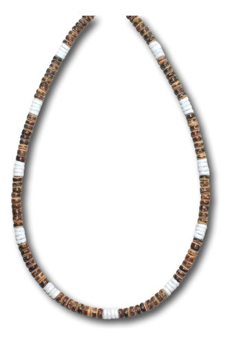 Native Treasure Collar De Surfista De Concha Heishe Puka Con 0