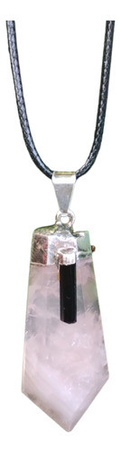 Cuarzo Rosa Con Turmalina. Cristales Y Piedras Energéticas 0