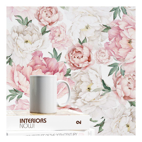 Unigoos Papel Pintado Floral De Acuarela Para Despegar Y Peg 1