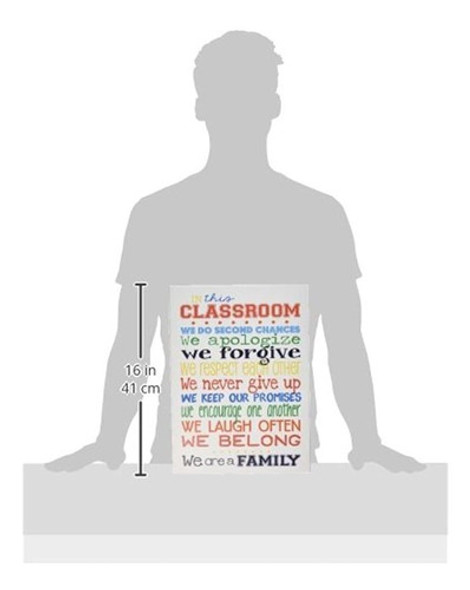 The Kids Room By Stupell In This Classroom Rules Placa De La 1 The Kids Room By Stupell In This Classroom Rules Placa De La 1