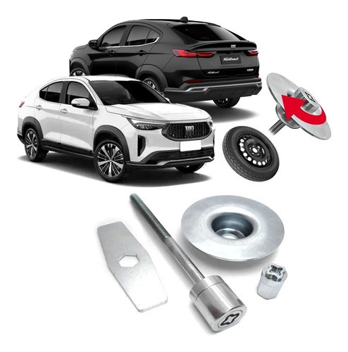 Trava Parafuso Antifurto Estepe Fiat Argo  Guardian 0