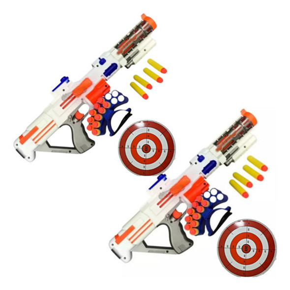 Set 2 Lança Dardos Arminha C/ 14 Dardos Xdarts Estilo Nerf 0