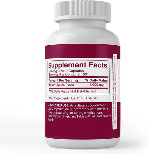 Pure Original | Beet Root I Antioxidant I 1000mg I 100 Caps 1