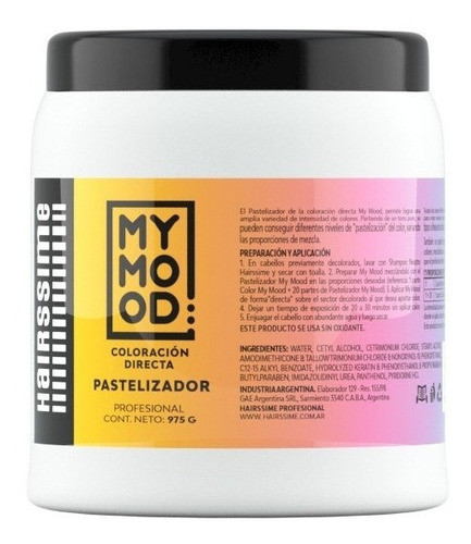 Pastelizador My Mood Hairssime 985gr 0