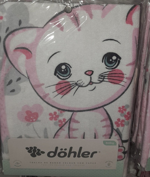 Toalla Baño 100 % Algodon  Capucha Estampa Unicornio Dohler 1