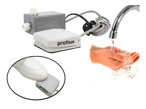 Pedal Torneira Eletrico Acionamento Com Pé 220v Proflux 1